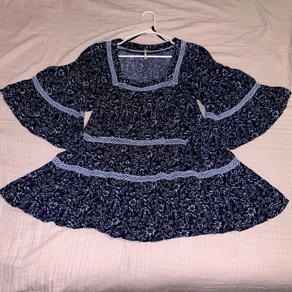 Free People Ruffle Tunic Dress - Picture 3 of 7
